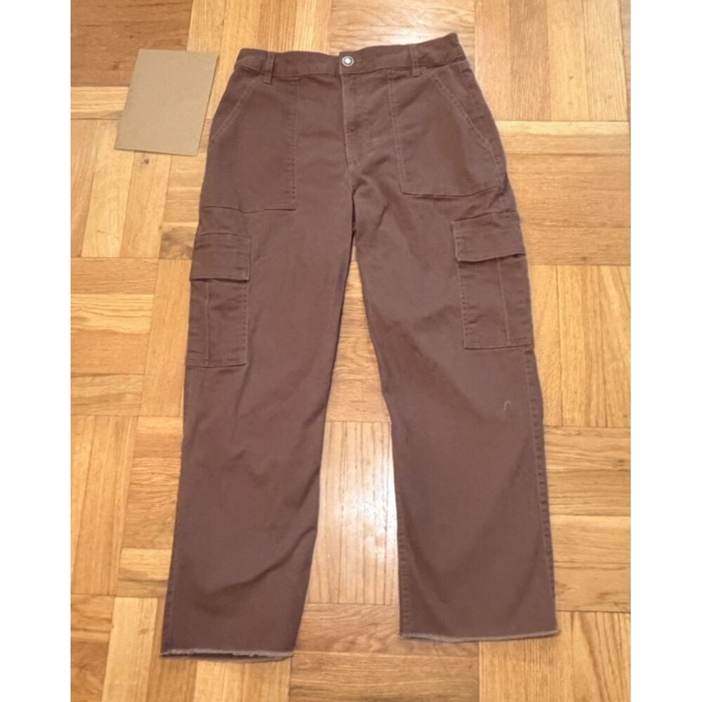Hollister Ultra High-Rise Cargo Pants Women’s W27 Brown Wide Straight Leg Y2K